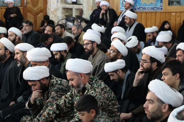 تصاویر/ تجمع روحانیون اردبیل به مناسبت چهلم امام شهید و شهدای جنگ رمضان