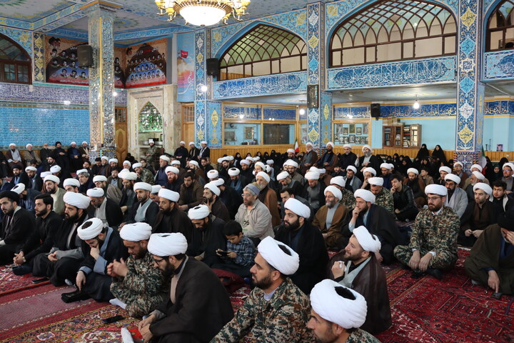 تصاویر/ تجمع روحانیون اردبیل به مناسبت چهلم امام شهید و شهدای جنگ رمضان