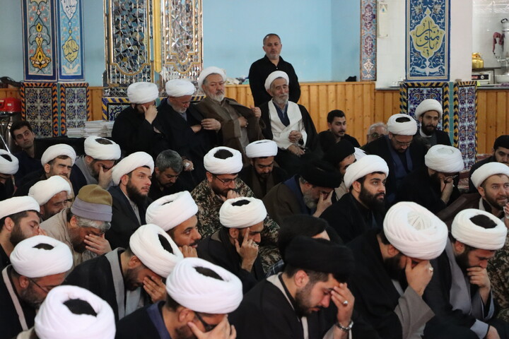 تصاویر/ تجمع روحانیون اردبیل به مناسبت چهلم امام شهید و شهدای جنگ رمضان