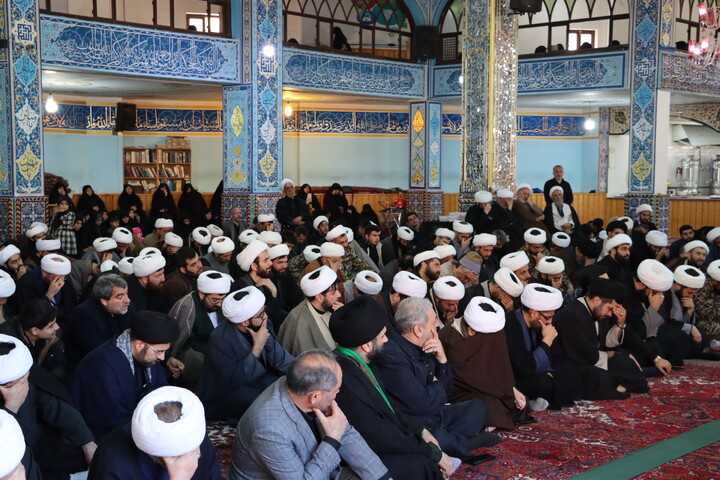 تصاویر/ تجمع روحانیون اردبیل به مناسبت چهلم امام شهید و شهدای جنگ رمضان