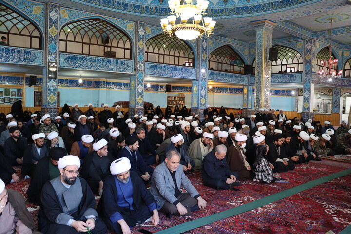 تصاویر/ تجمع روحانیون اردبیل به مناسبت چهلم امام شهید و شهدای جنگ رمضان