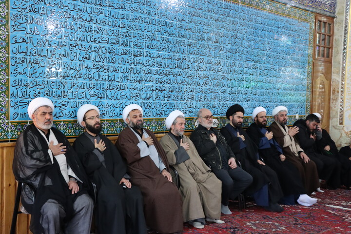 تصاویر/ تجمع روحانیون اردبیل به مناسبت چهلم امام شهید و شهدای جنگ رمضان