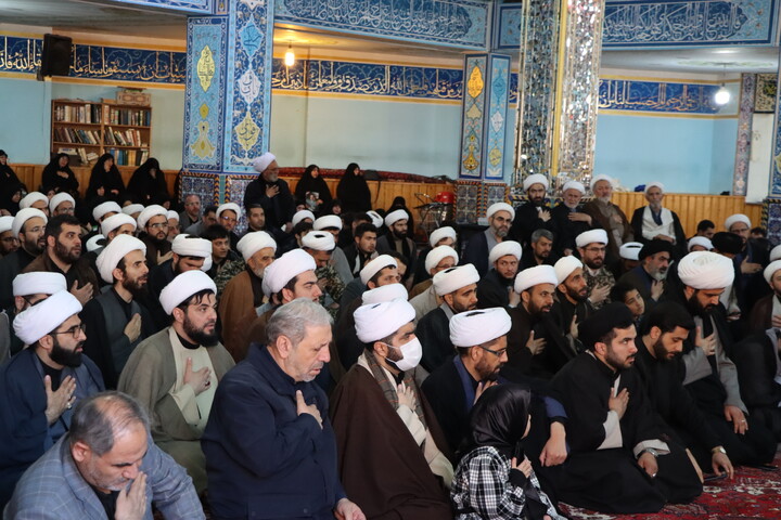 تصاویر/ تجمع روحانیون اردبیل به مناسبت چهلم امام شهید و شهدای جنگ رمضان