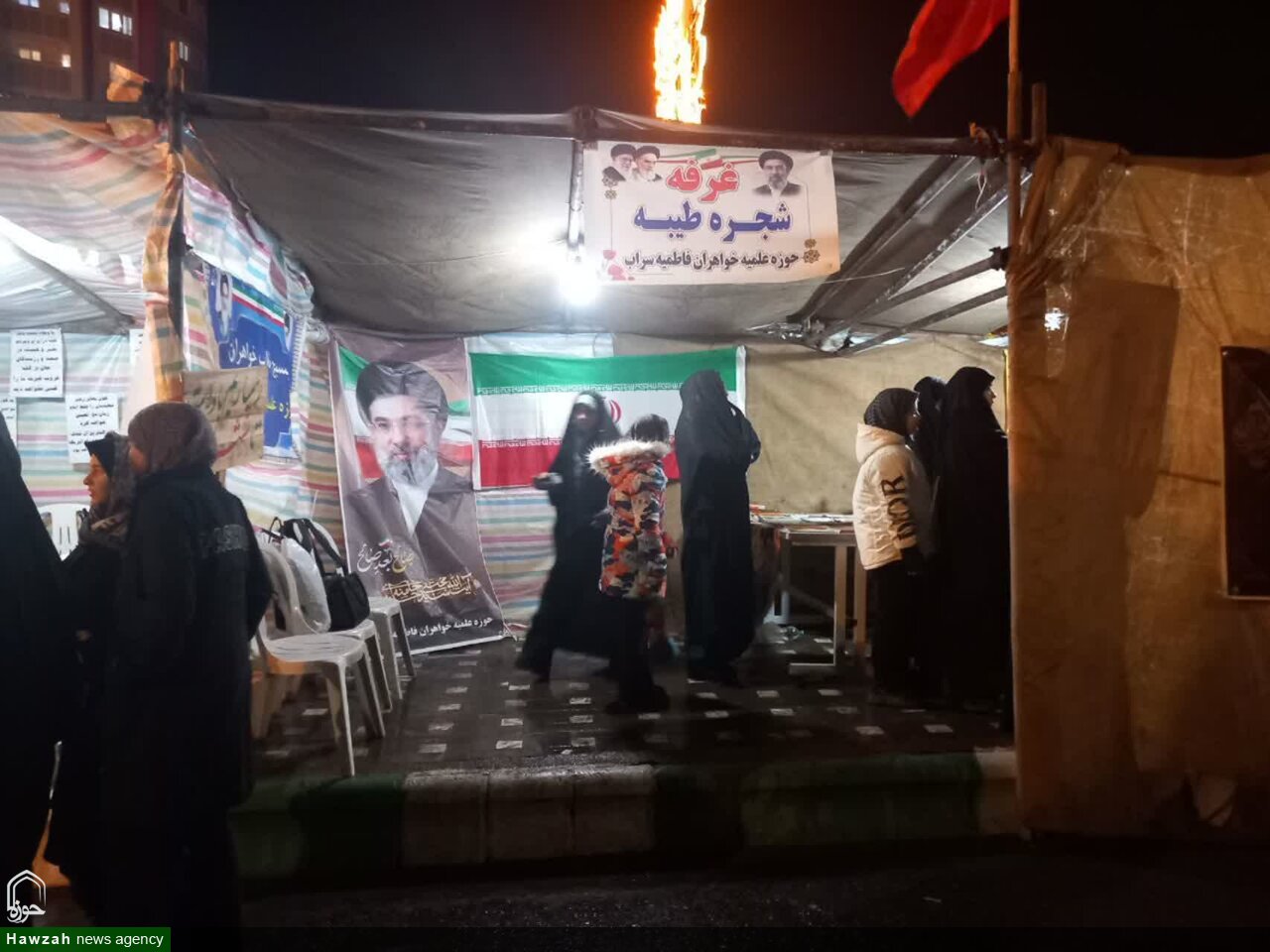 تداوم حضور پرشور طلاب خواهر سراب در حمایت از نیروهای مسلح
