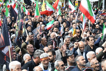 مراسم اربعین شهادت امام خامنه‌ای با حضور رئیس‌جمهور در تهران برگزار شد 