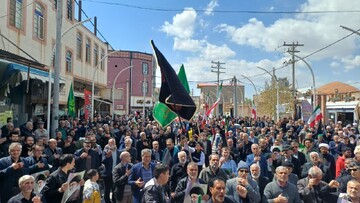 فیلم | مراسم چهلم رهبر شهید انقلاب در مامونیه