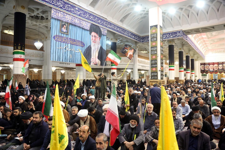 تصاویر/ مراسم اربعین رهبر شهید انقلاب در حرم مطهر بانوی کرامت
