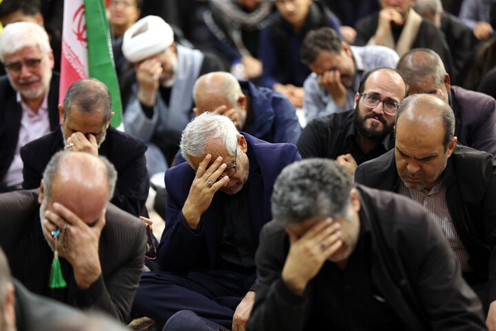 تصاویر/ مراسم اربعین رهبر شهید انقلاب در حرم مطهر بانوی کرامت