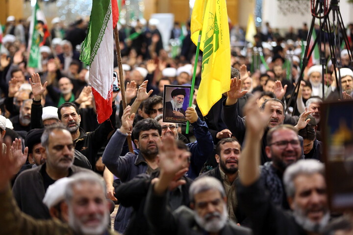 تصاویر/ مراسم اربعین رهبر شهید انقلاب در حرم مطهر بانوی کرامت