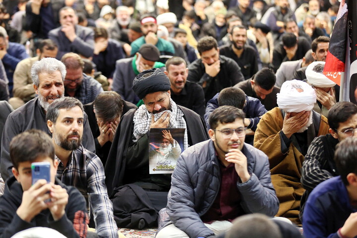 تصاویر/ مراسم اربعین رهبر شهید انقلاب در حرم مطهر بانوی کرامت