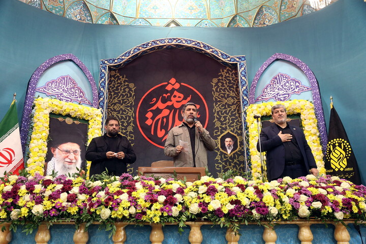تصاویر/ مراسم اربعین رهبر شهید انقلاب در حرم مطهر بانوی کرامت