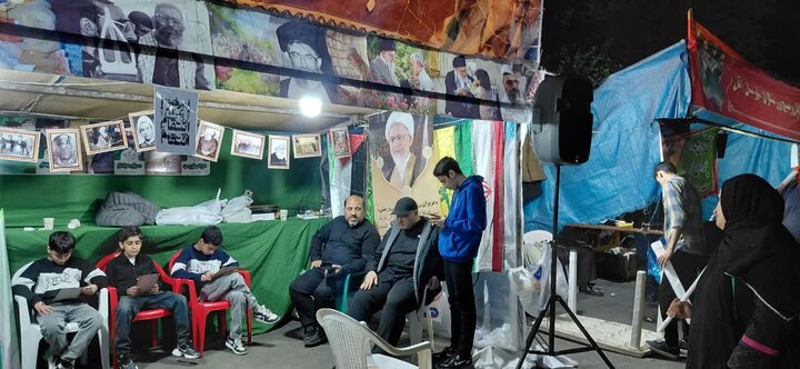 تصاویر / موکب شهدای روحانی شهرستان آمل در ایستگاه نوزدهم فروردین
