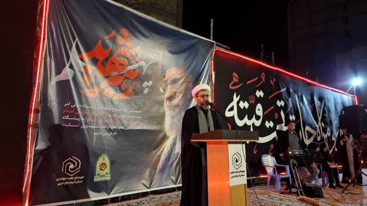 تصاویر/ مراسم بزرگداشت چهلمین روز شهادت امام خامنه‌ای به همت حوزه علمیه آذربایجان غربی