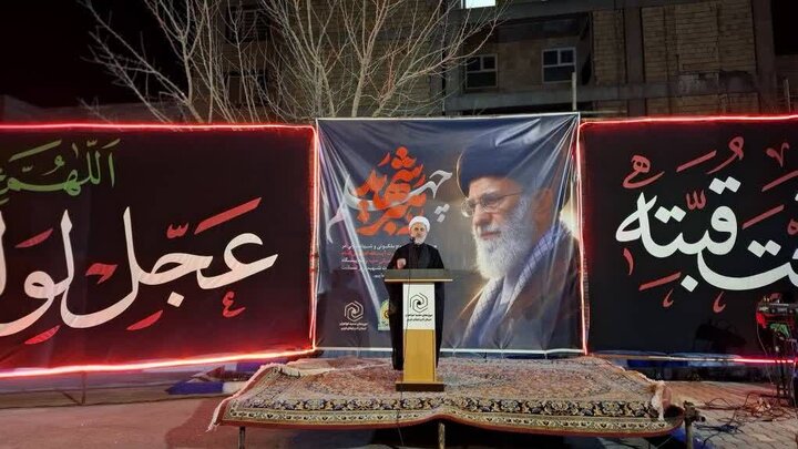تصاویر/ مراسم بزرگداشت چهلمین روز شهادت امام خامنه‌ای به همت حوزه علمیه آذربایجان غربی