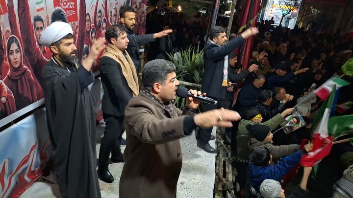 تصاویر/ تجمع مردم اهر در شب اربعین قائد شهید امت