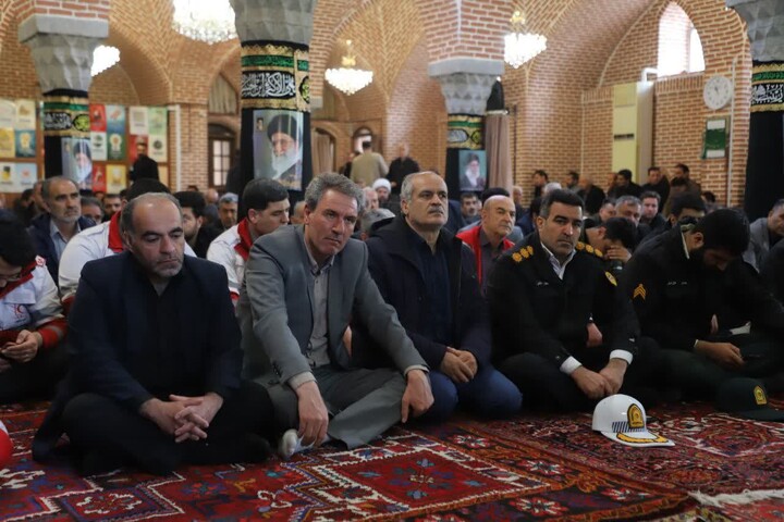 تصاویر / مراسم چهلم رهبر شهید در اسکو