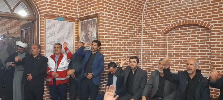 تصاویر / مراسم چهلم رهبر شهید در اسکو