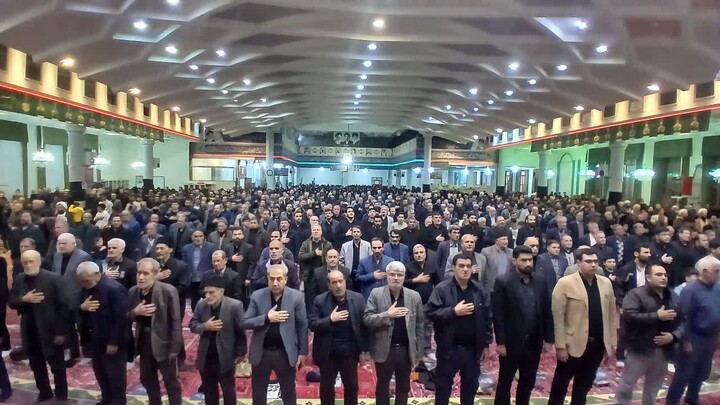 تصاویر / مراسم چهلم رهبر شهید در آذرشهر