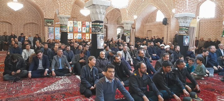 تصاویر / مراسم چهلم رهبر شهید در اسکو
