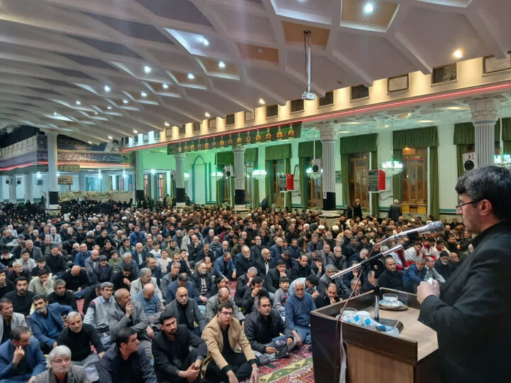 تصاویر / مراسم چهلم رهبر شهید در آذرشهر