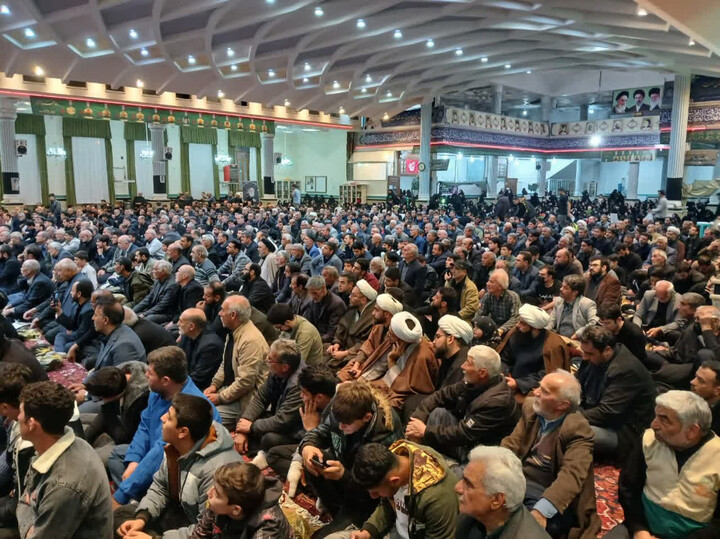 تصاویر / مراسم چهلم رهبر شهید در آذرشهر