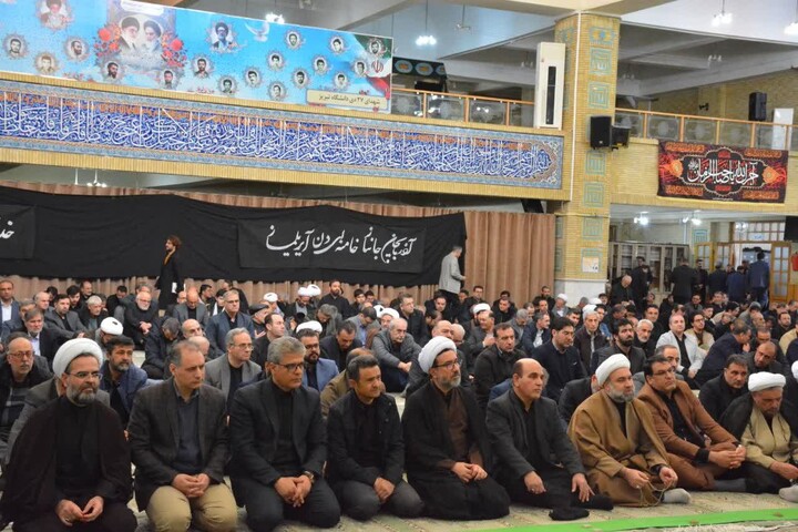 تصاویر / مراسم چهلم رهبر شهید در دانشگاه تبریز