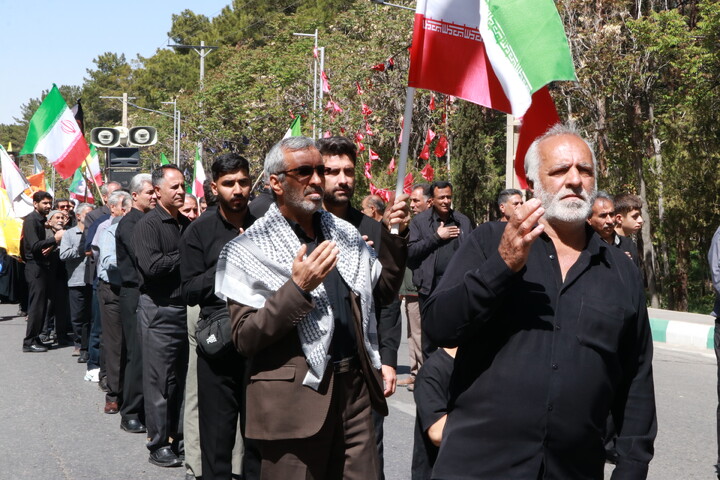 تصاویر/ عزاداری هیئات مذهبی شهرستان کرمان در مسیر منتهی به گلزار شهدای کرمان در اربعین قائد امت