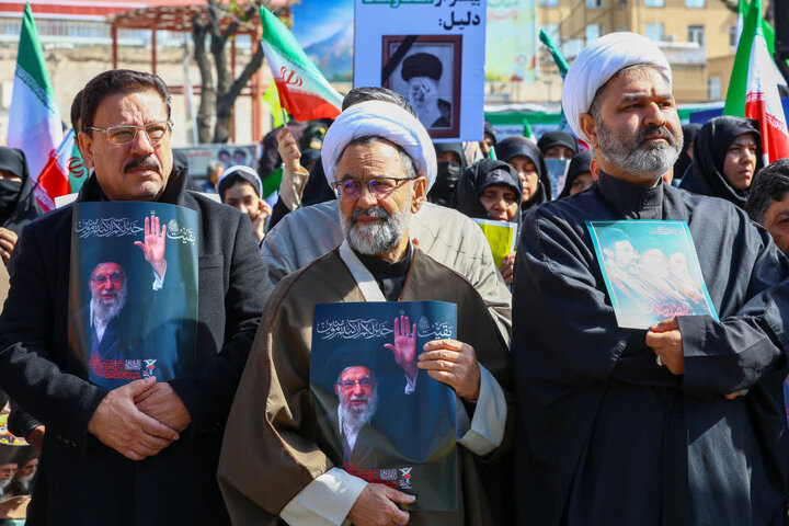 تصاویر/ مراسم اربعین رهبر شهید انقلاب در تبریز