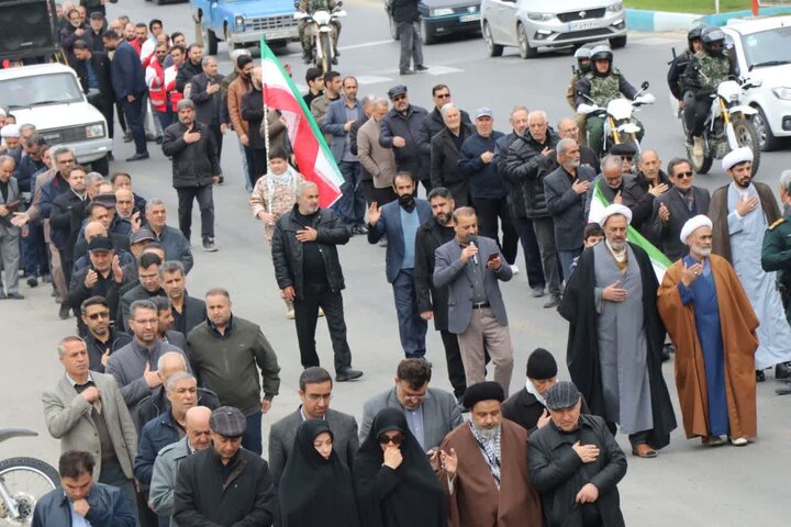 تصاویر/ عزاداری مردم ماکو در چهلمین روز شهادت رهبر شهید انقلاب