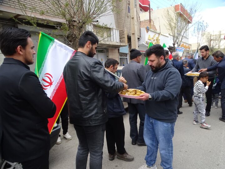تصاویر/ برگزاری آیین سوگواری چهلمین روز شهادت «رهبر شهید» و شهدای مدرسه میناب در چهاربرج
