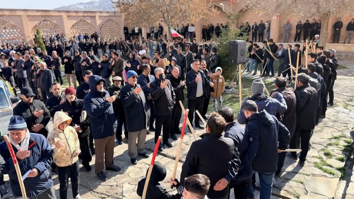 تصاویر/ چالدران در اربعین رهبر شهید انقلاب غرق در عزا