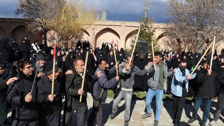 تصاویر/ چالدران در اربعین رهبر شهید انقلاب غرق در عزا
