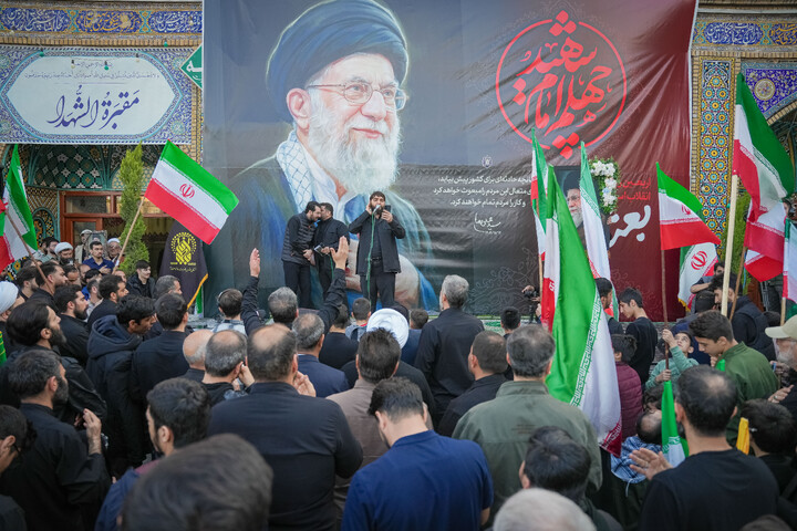 تصاویر/ دسته‌ عزای‌ چهلم‌ امام‌ شهید حضرت‌ آیت‌الله‌ سید علی‌ حسینی‌ خامنه‌ای (رحمة الله علیه) و ابراز همدردی‌ با حزب‌الله‌ لبنان