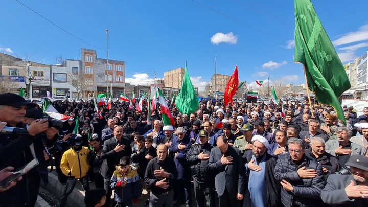 تصاویر | مراسم اربعین رهبر شهید انقلاب در ورزقان