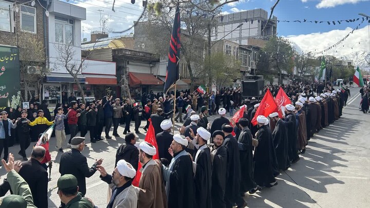 تصاویر | مراسم اربعین رهبر شهید انقلاب در مرند