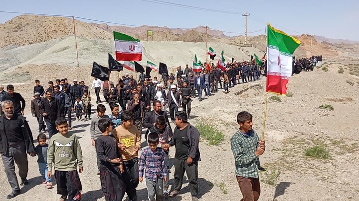 تصاویر| روستاهای لانو در اربعین رهبر شهید