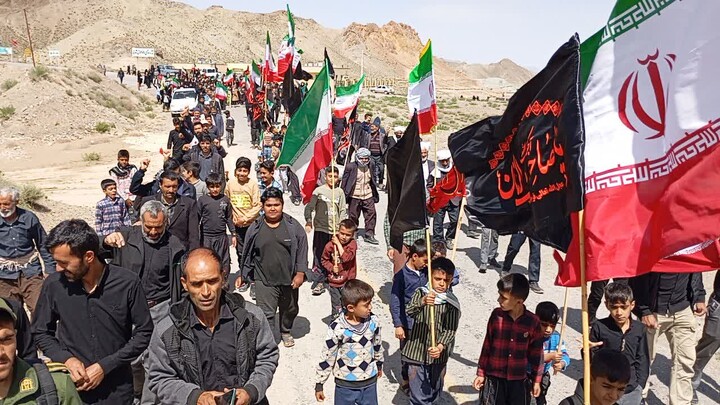 تصاویر| روستاهای لانو در اربعین رهبر شهید