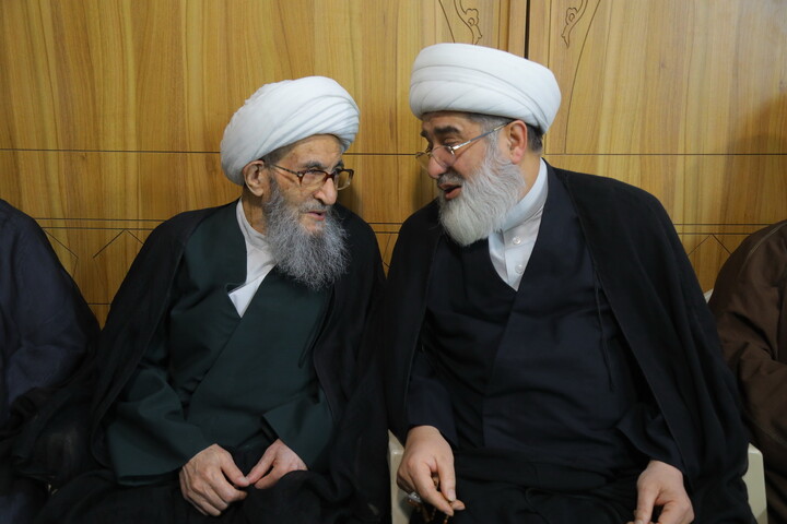 تصاویر / مراسم چهلمین شب ارتحال آیت الله حاج شیخ محمدرضا مامقانی