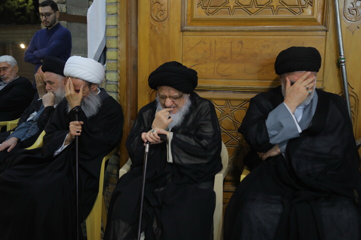 تصاویر / مراسم چهلمین شب ارتحال آیت الله حاج شیخ محمدرضا مامقانی