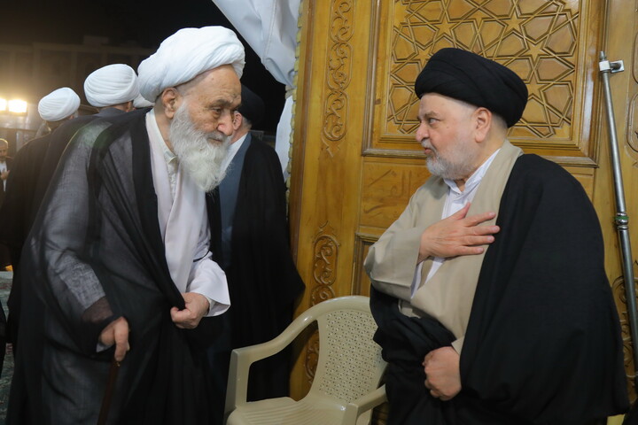 تصاویر / مراسم چهلمین شب ارتحال آیت الله حاج شیخ محمدرضا مامقانی