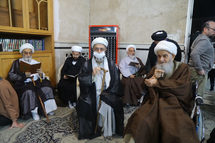 تصاویر / مراسم چهلمین شب ارتحال آیت الله حاج شیخ محمدرضا مامقانی
