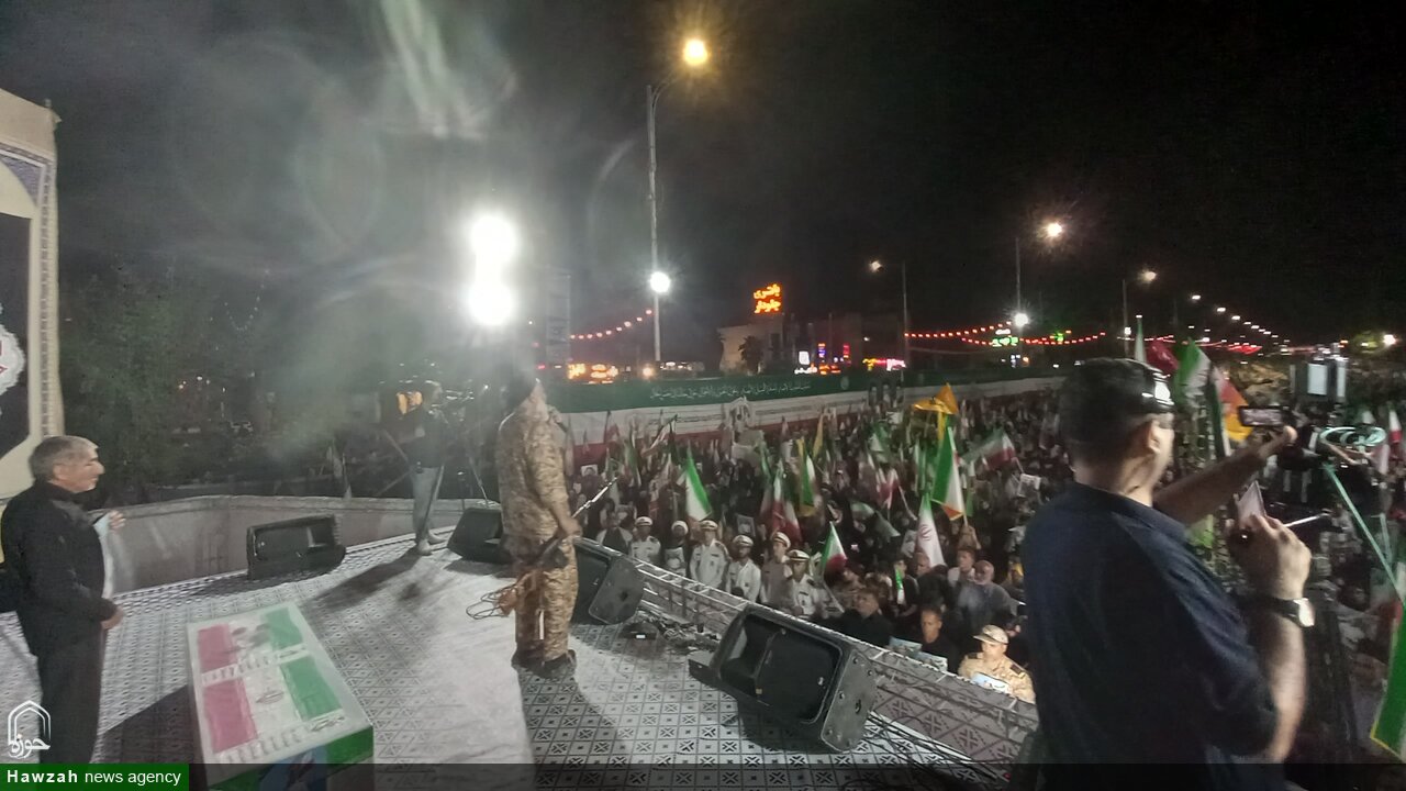 اجتماع بزرگ مردم با ولایت اهواز بمناسبت چهلم شهادت رهبر شهیدمان