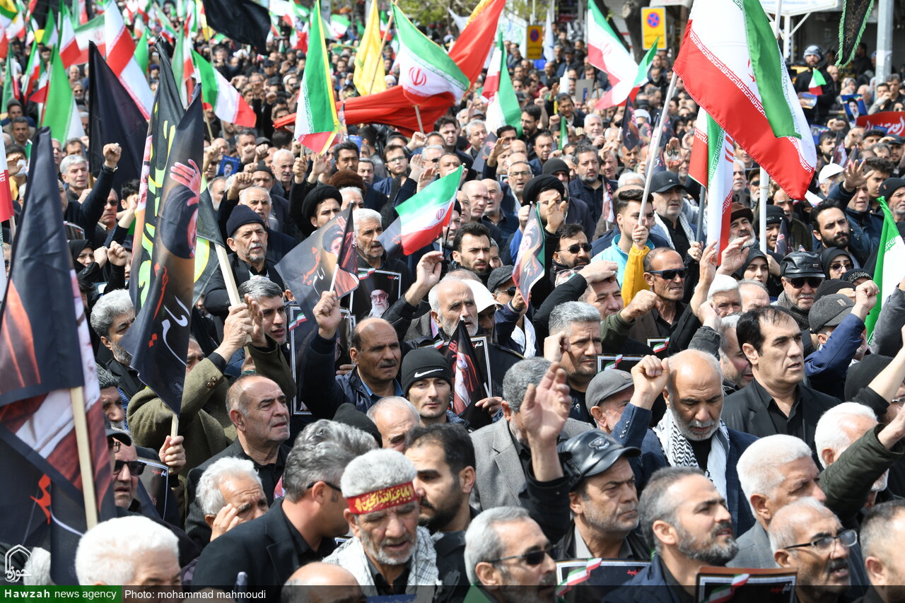 مراسم اربعین شهادت امام خامنه‌ای با حضور رئیس‌جمهور در تهران برگزار شد 