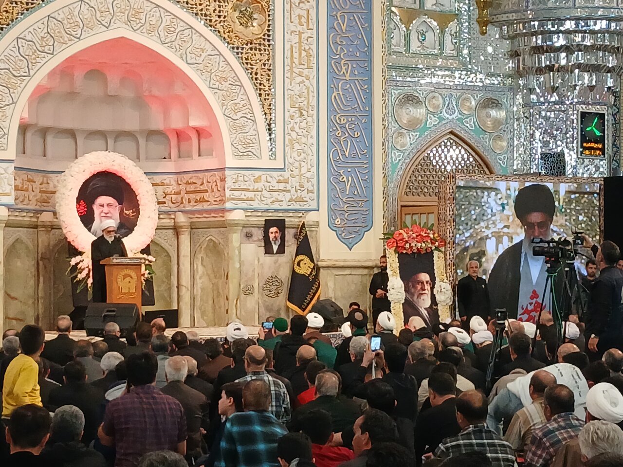مراسم بزرگداشت چهلمین روز شهادت امام شهید امت، حضرت آیت‌الله العظمی سید علی خامنه‌ای(ره)در رواق امام‌خمینی حرم‌مطهر رضوی