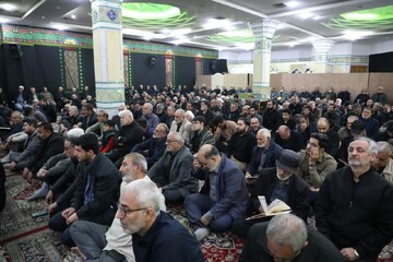 تصاویر/ مراسم بزرگداشت چهلمین روز شهادت حاج محمد باصری و مهندس شایان تبریزی‌امجد در سمنان