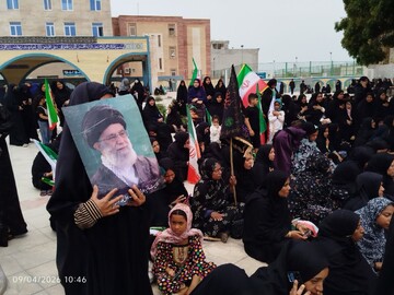 تصاویر/ مراسم بزرگداشت چهلمین روز شهادت قائد امت اسلامی در شهر قشم