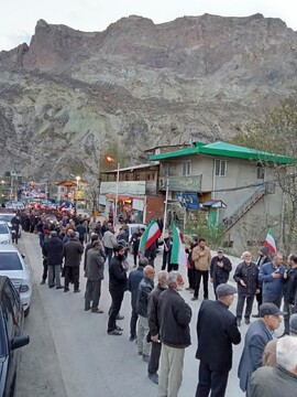 فیلم | عزاداری مردم دیار لاریجان در اربعین شهادت رهبر انقلاب
