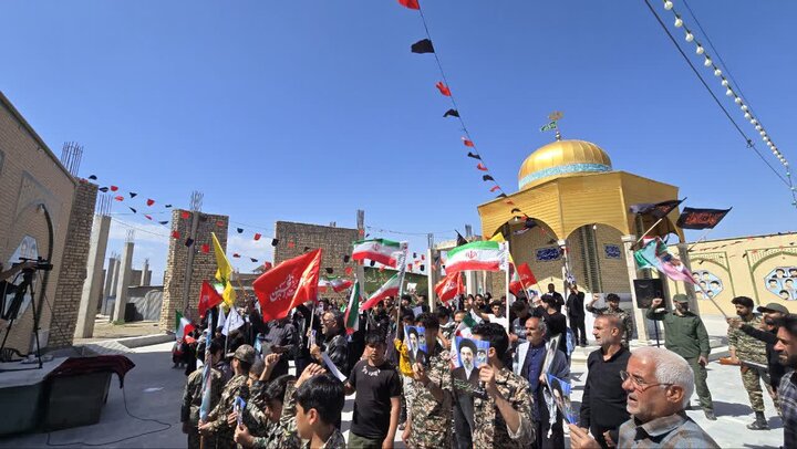 تصاویر/اعلام همبستگی مردم حسین‌آبادکویر با ملت مظلوم لبنان
