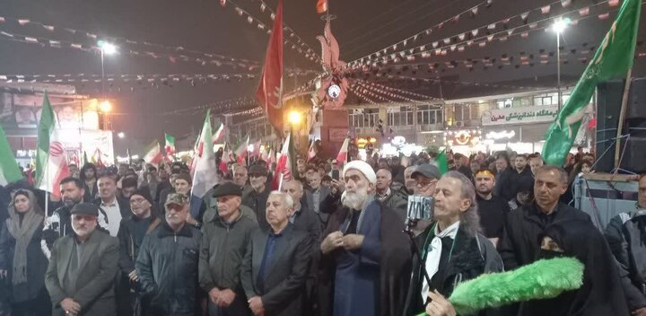 تصاویر/ اجتماع مردمی بزرگ، به مناسبت اربعین رهبر شهید انقلاب (ره) در تنکابن