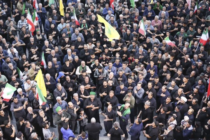 تصاویر/ اجتماع هیئات مذهبی یزد در چهلم شهادت امام خامنه ای